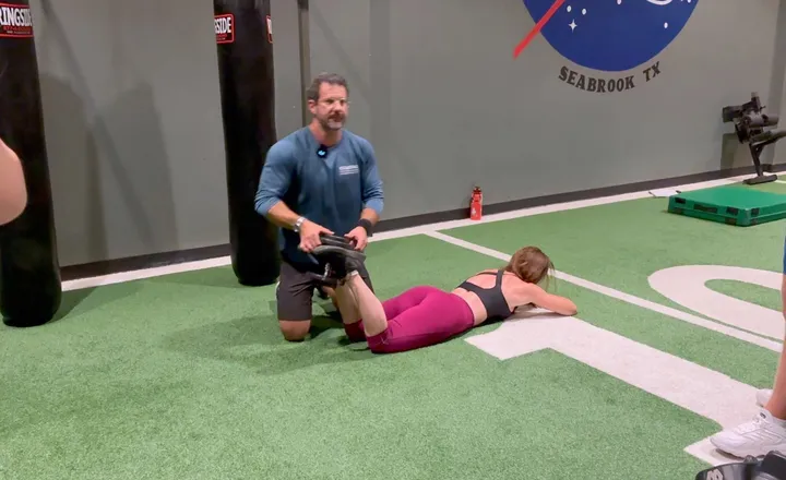 Dr. Marv teaching the Lower Body Lifting Seminar