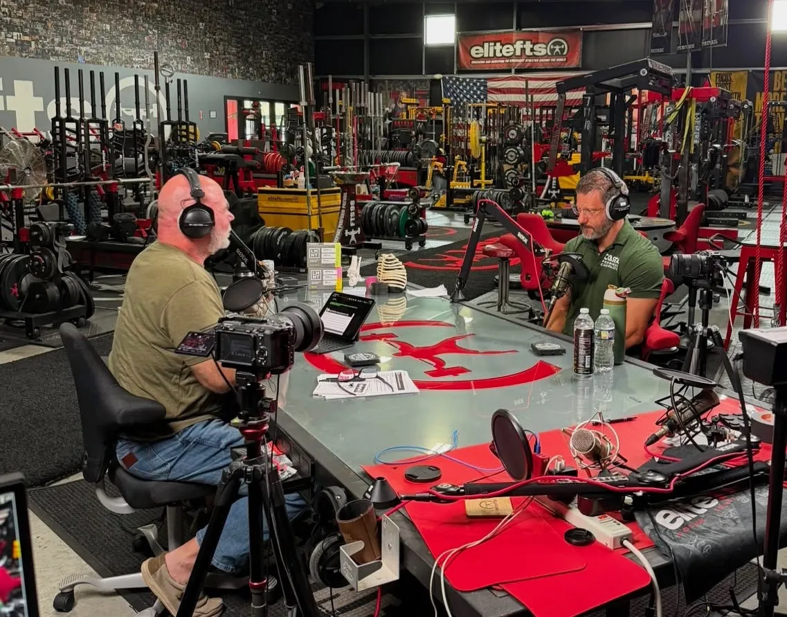 Dr. Marv with Dave Tate on Table Talk at elitefts
