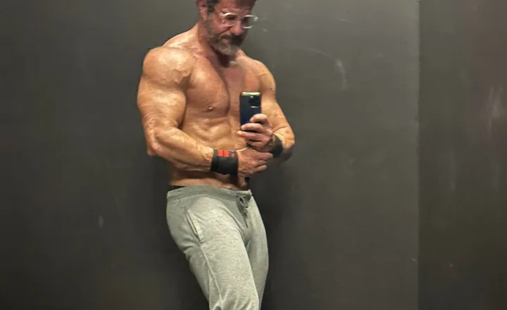 Dr. Marv in the gym